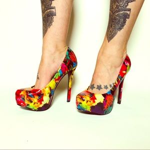 Steve Madden Floral High Heels